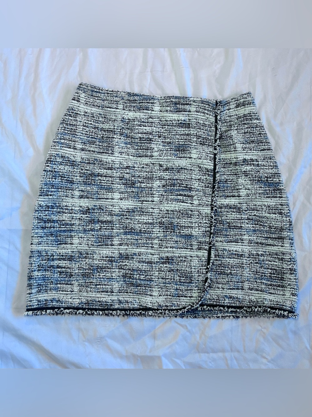 Max Studio Tweed Wrap Skirt